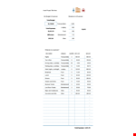 Travel Budget Template Excel example document template