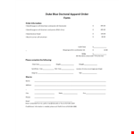 Order Form Template | Free and Customizable Order Forms example document template