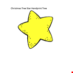 Christmas Tree Star Template example document template