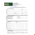 Leave of Absence Template for Students | Semester Absence Form example document template
