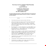 Create a Retirement Certificate for Free | Legal Exemption Included example document template