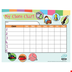 Chore Chart Template - Organization Made Easy example document template
