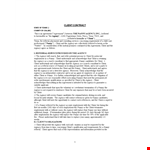 Nanny Agency Contract Sample example document template