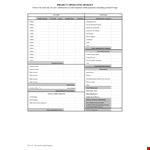 Project Operating Budget Template example document template