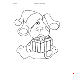 Printable Cartoon Christmas Coloring Page | Fun and Easy Coloring | Ideal for Printing example document template 