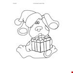 Printable Cartoon Christmas Coloring Page | Fun and Easy Coloring | Ideal for Printing example document template
