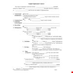 Employment Contract Template - Simplify Employee Hiring in Minutes example document template