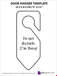 Do Not Disturb Door Hanger Printable Free Printable Templates