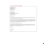 Sample Thank You Letter that Express Gratitude example document template