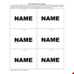 Creative Name Tag Template for Your Next Event - Customize in Minutes example document template