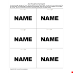Creative Name Tag Template for Your Next Event - Customize in Minutes example document template 