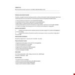 Physical Education Gym Teacher Resume Example example document template