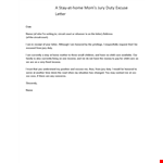 Create a Jury Duty Excuse Letter Template - Easily Customize in Minutes example document template