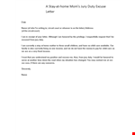 Create a Jury Duty Excuse Letter Template - Easily Customize in Minutes example document template 