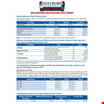 Healthcare Rate Sheet Template example document template