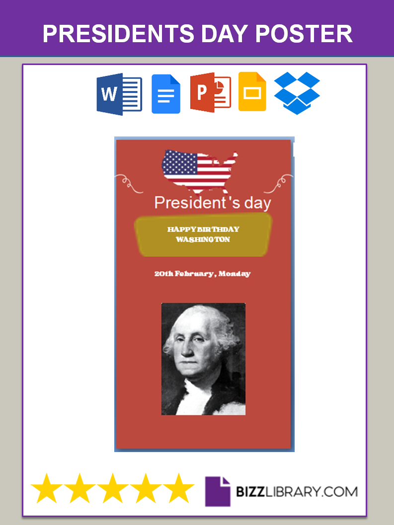 presidents day poster