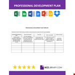 Professional Development Plan example document template