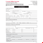 Da Form Leave: Student Information and Templates example document template