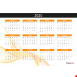 Yearly Calendar example document template