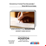 Cover Letter for Job Application in PDF - Expertly Crafted for a Teaching Position at University example document template
