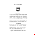 Sexual Harassment Policy: Protecting Individuals from Unacceptable Behavior example document template
