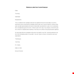 Professional Reference Letter for Editor example document template