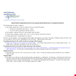 Appointment Reminder & Diabetes Check Postcard Template | Mailer example document template 