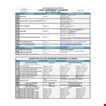 Local Assessment example document template