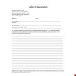 Formal Letter Of Appreciation example document template 