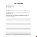 Formal Letter Of Appreciation example document template