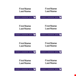 Design Professional Name Tags with Our Customizable Name Tag Template example document template