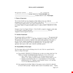 Fiscal Agent Agreement Template example document template