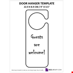 Door tag template example document template