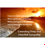 Sending Comforting Sympathy Messages - Be There for Them in Times of Despair example document template