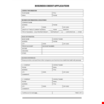 Fill out Our Credit Application Form - Easy & Secure | Contact Us for Assistance example document template