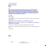 Salary Increment Letter Template example document template