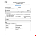Standard Application for Employment Form | State-Specific | Supervisor Position | Georgia example document template