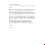 Immigration Letter Template for Family example document template 