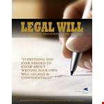 Free Legal Will Form example document template