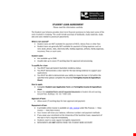 Student Loan Agreement Form example document template