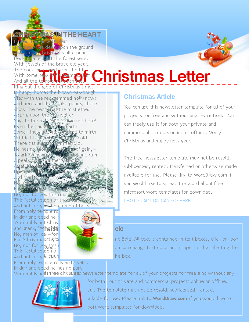 Download Free Newsletter Template For Microsoft Word Iijaxodze