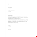 Promotion Offer Rejection Letter example document template