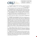 Independent Contractor Agreement: Ensure a Solid Contract with a Skilled Contractor example document template