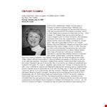 Obituary Example Template example document template