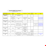 Contact Database Template for Efficient Management of Community, Trust, and Tourism with Chairperson example document template