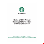 Corporate Annual Meeting Agenda example document template