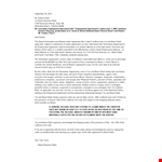 Mutual Agreement Termination Letter example document template