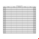 Excel Blank Weekly Schedule Template example document template