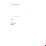 Formal Scholarship Thank You Letter example document template 