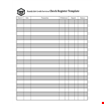Track Your Finances with Our Checkbook Register | Family Services example document template